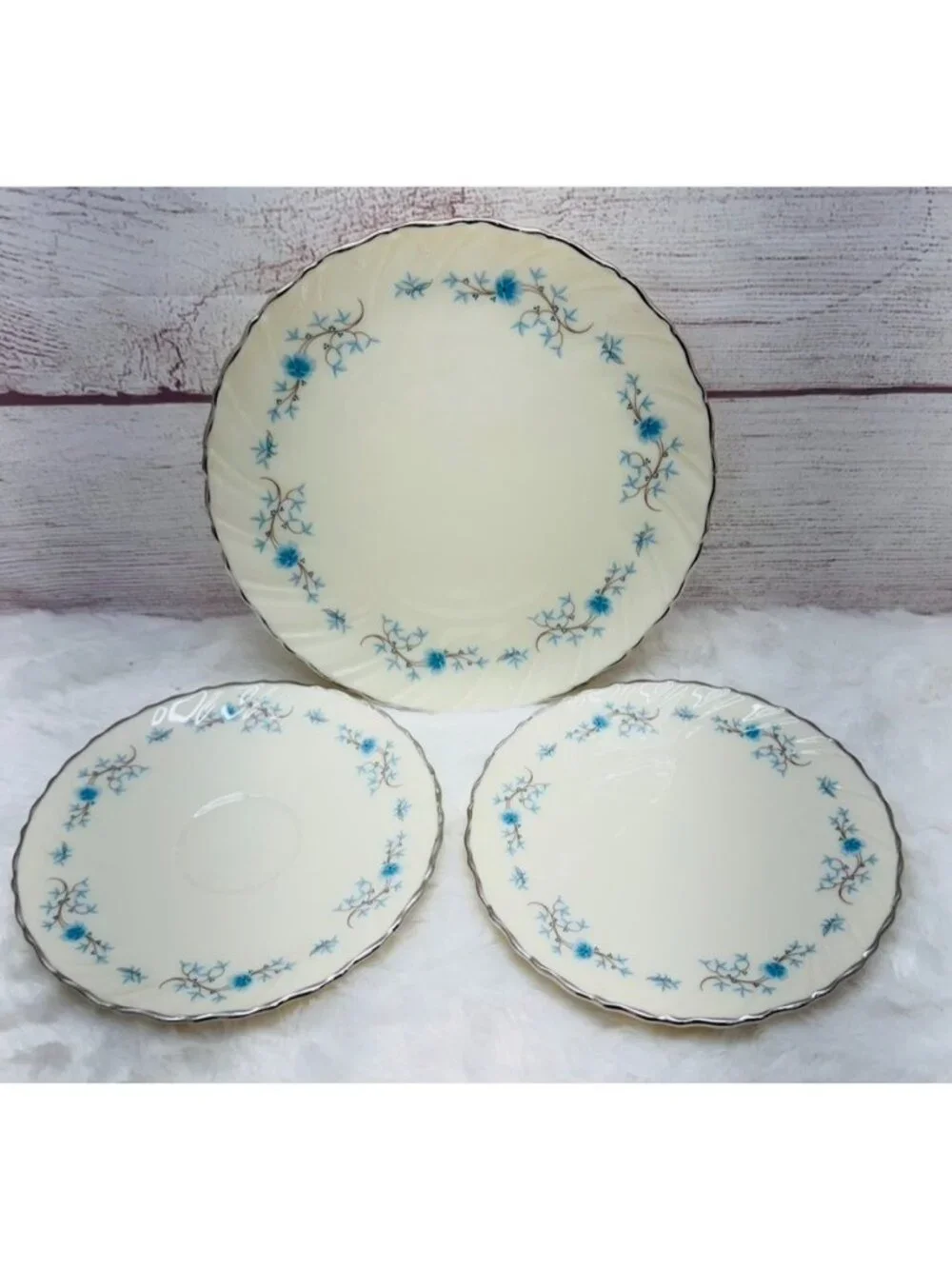 LENOX CHANSON D 514 Dinnerware Replacements Vintage 3 Pc (8 in & 6 in)